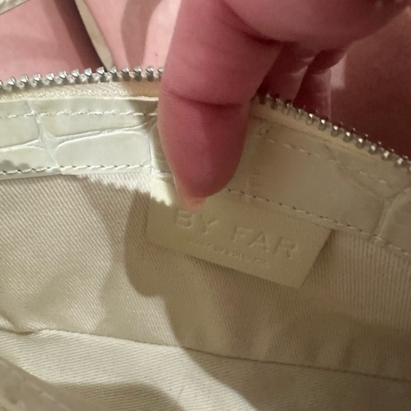 By Far Mini Rachel - Croc-Embossed Women's Bag - Picture 3 of 6